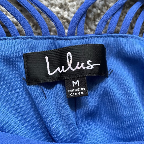 Lulus Tell Me Royal Blue Swing Dress size M - Picture 6 of 10